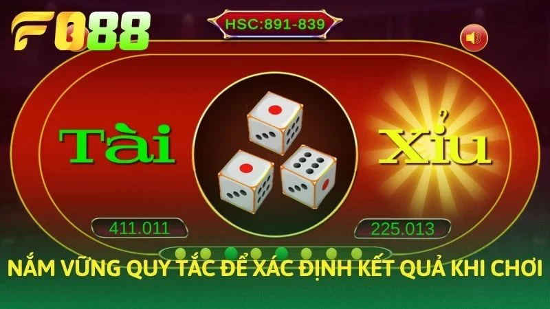 Nắm vững quy tắc để xác định kết quả khi chơi